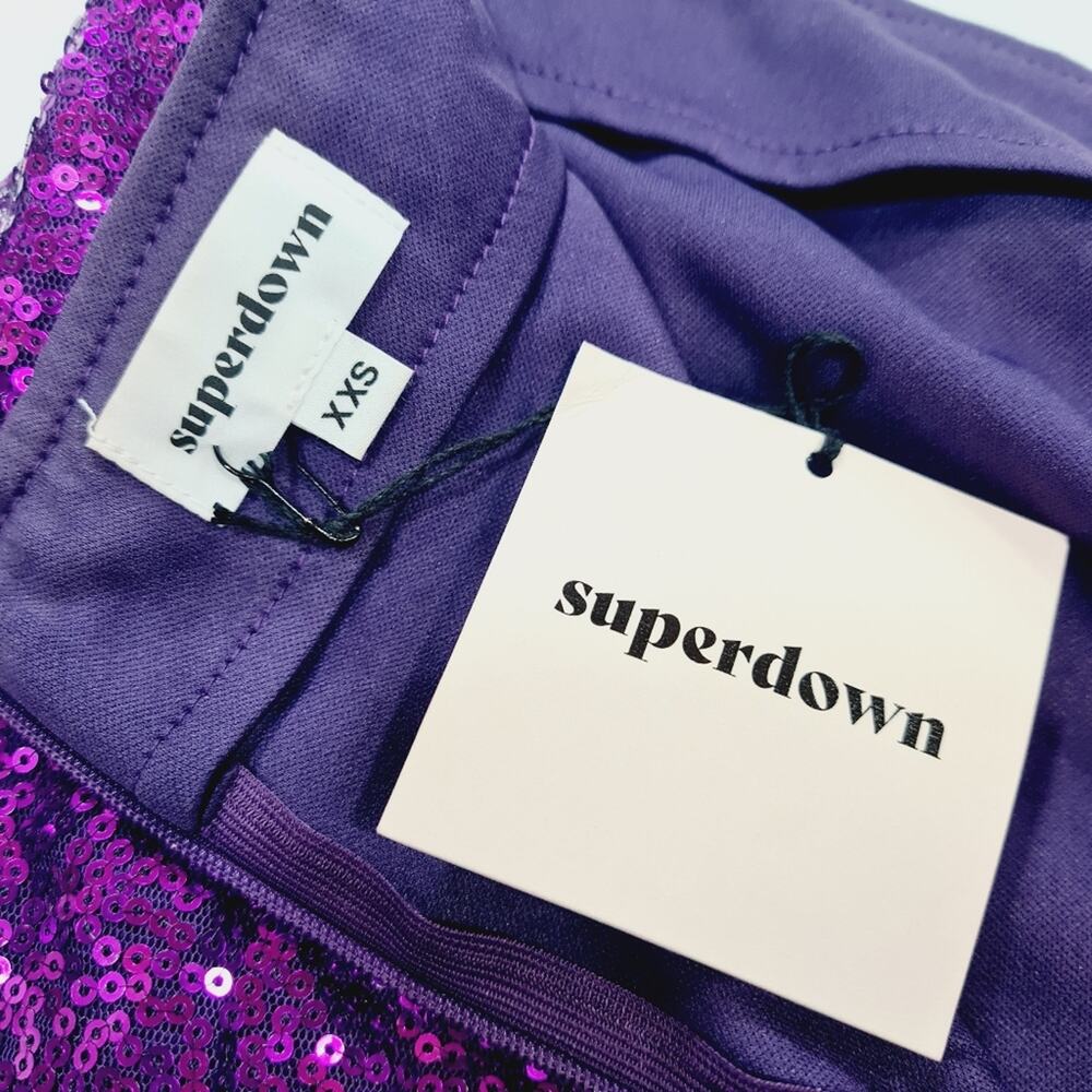 Superdown Marta Skirt in Purple XXS - Picture 9 of 10